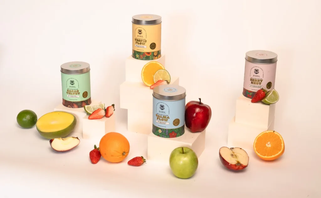 Presentación de productos NUMU Tea